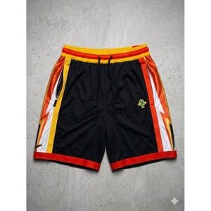 Nike Roswell Rayguns DNA Basketball Shorts Black Orange Yellow 21 Men's Sz XL